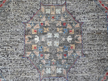 Mamluk Traditional hand-knotted wool rug in Gray, 12'3" x 15'5", SKU O088870