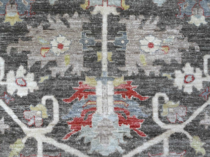 Heriz Traditional hand-knotted wool rug in Black, 7'11" x 9'7", SKU O088873