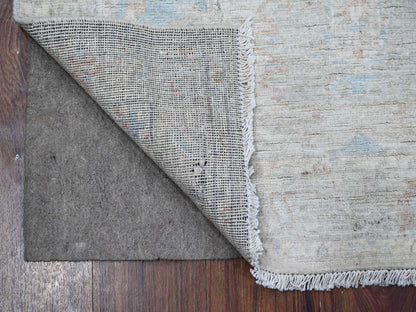 Grey 3'1" x 4'11" Oushak And Peshawar Hand knotted Wool Rug - Sku: O088909