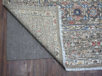 Grey 8'3" x 10'0" Traditional Hand knotted Wool Rug - Sku: O088962