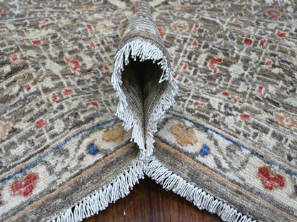 Grey 8'3" x 10'0" Traditional Hand knotted Wool Rug - Sku: O088962
