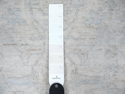 Ivory 2'8" x 11'1" Oushak And Peshawar Hand knotted Wool Rug - Sku: O089031