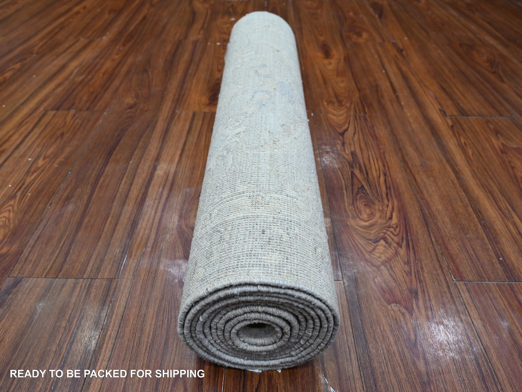 Peshawar hand-knotted wool runner in Gray, 2'6" x 9'10", SKU O089034