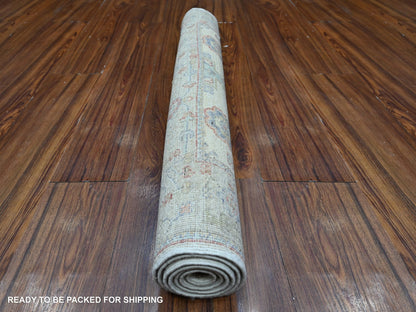 Ivory 2'11" x 5'1" Heriz Hand knotted Wool Rug - Sku: O089039