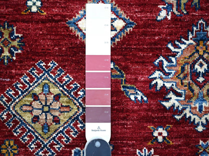 Red 8'1" x 10'3" Tribal Hand knotted Wool Rug - Sku: O089092