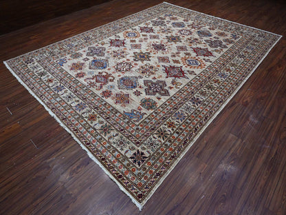 Grey 9'0" x 12'3" Tribal Hand knotted Wool Rug - Sku: O089103