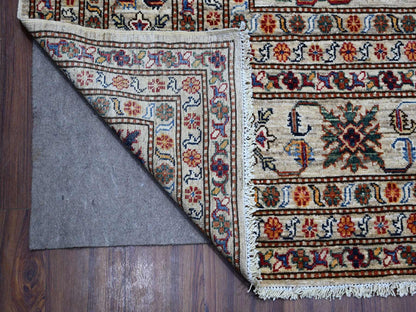 Grey 9'0" x 12'3" Tribal Hand knotted Wool Rug - Sku: O089103
