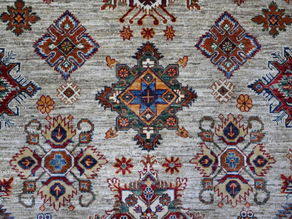 Grey 9'0" x 12'3" Tribal Hand knotted Wool Rug - Sku: O089103