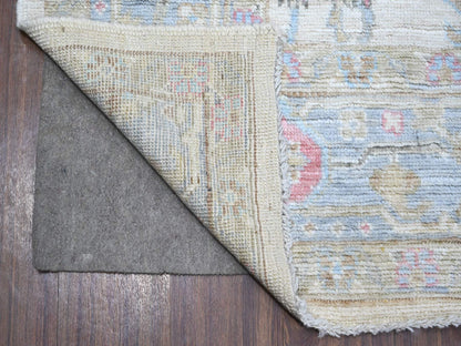 Grey 6'3" x 9'0" Oushak And Peshawar Hand knotted Wool Rug - Sku: O089121