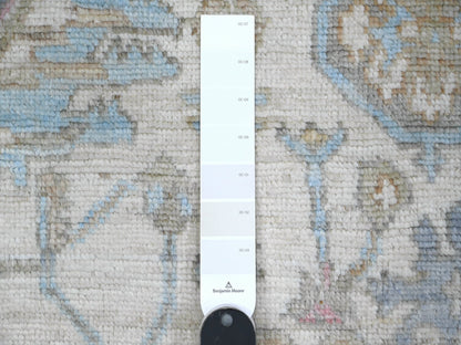 Oushak hand-knotted wool rug in Gray, 6'3" x 9'0", SKU O089121