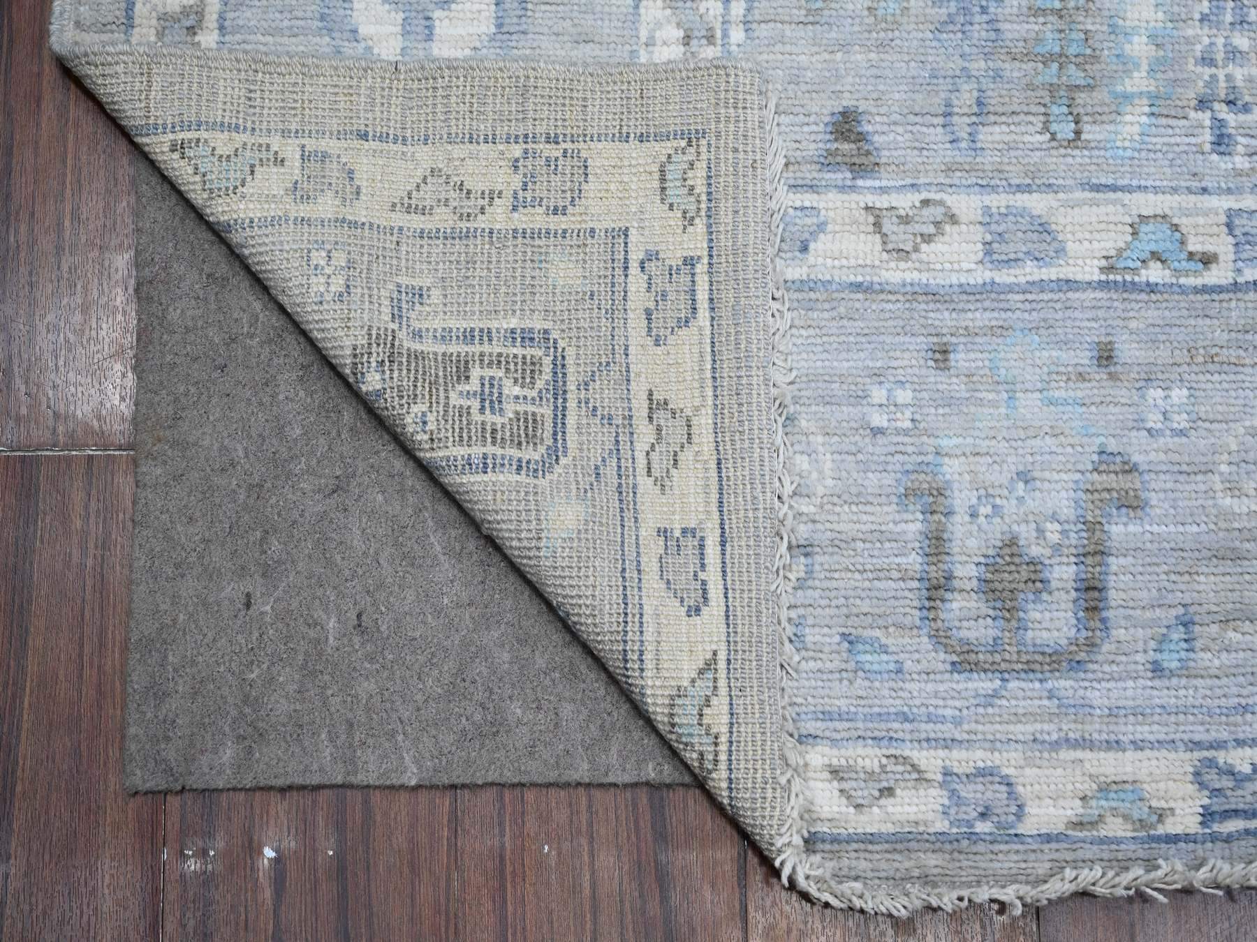 Oushak hand-knotted wool rug in Gray, 6'3" x 8'10", SKU O089122