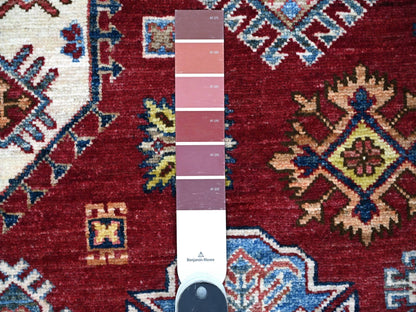 Red 8'10" x 12'5" Tribal Hand knotted Wool Rug - Sku: O089132