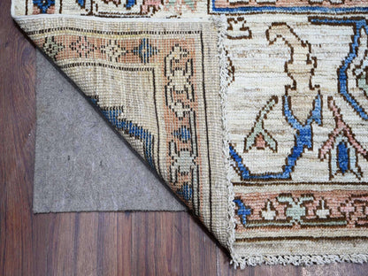 Grey 8'10" x 11'9" Tribal & Geometric Hand knotted Wool Rug - Sku: O089151