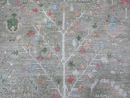 Oushak hand-knotted wool rug in Green, 7'8" x 9'10", SKU O089155