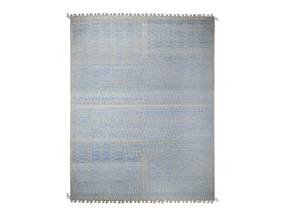 Tribal hand-knotted wool rug in Blue, 11'9" x 15'1", SKU O089169