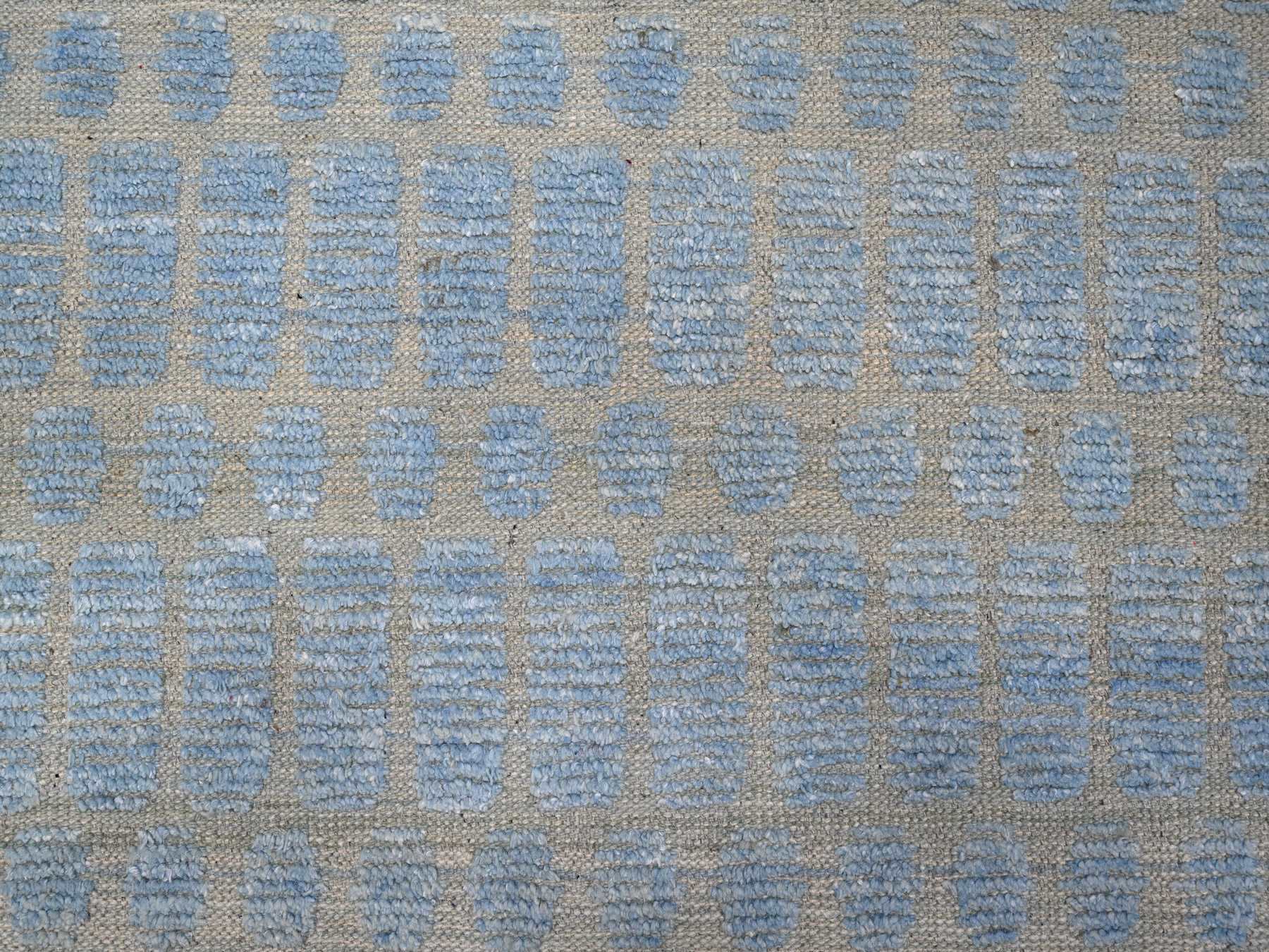 Tribal hand-knotted wool rug in Blue, 11'9" x 15'1", SKU O089169