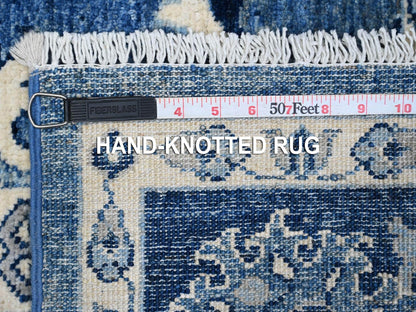 Peshawar hand-knotted wool rug in Blue, 5'11" x 8'10", SKU O089176