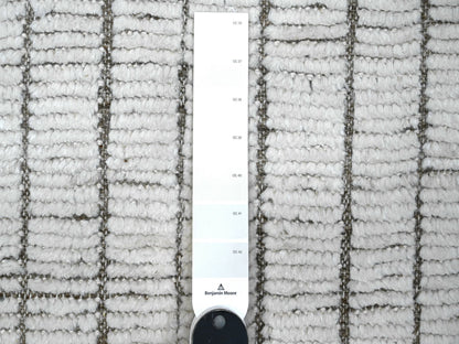 Ivory 12'2" x 15'2" Tribal Hand knotted Wool Rug - Sku: O089192