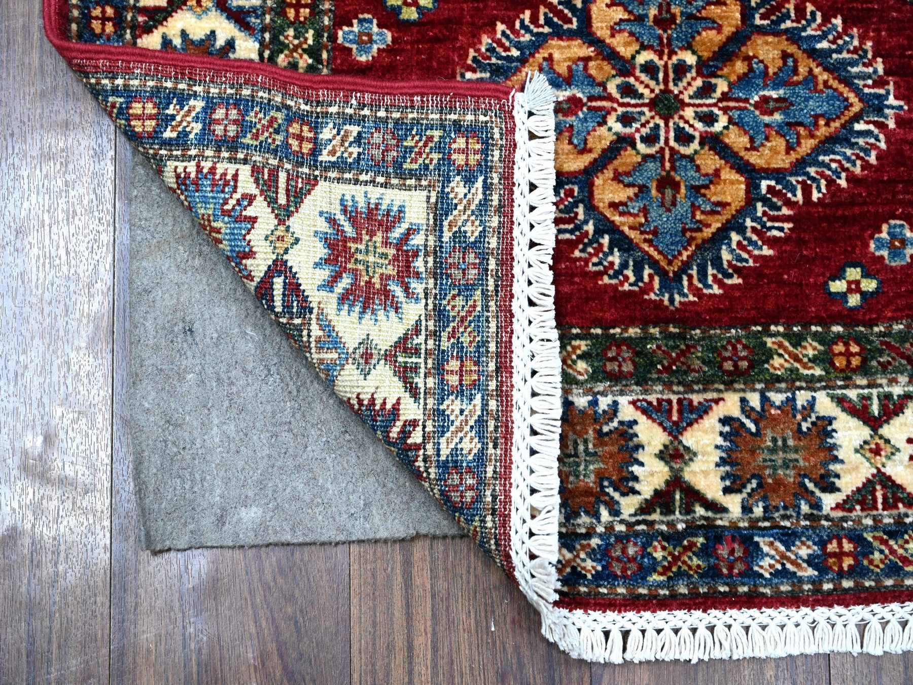 Red 2'8" x 7'0" Tribal Hand knotted Wool Rug - Sku: O089216