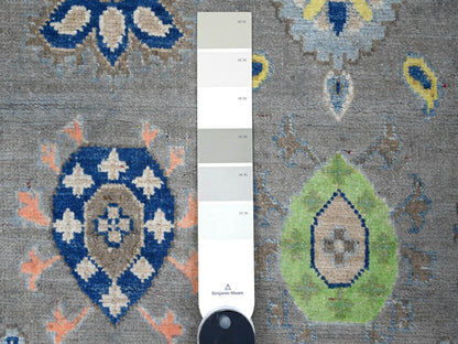 Grey 6'0" x 8'8" Tribal Hand knotted Wool Rug - Sku: O089233
