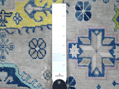 Grey 4'9" x 6'9" Tribal Hand knotted Wool Rug - Sku: O089238