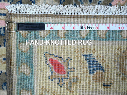 Grey 2'9" x 3'11" Tribal Hand knotted Wool Rug - Sku: O089240