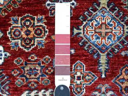 Red 6'1" x 9'3" Tribal Hand knotted Wool Rug - Sku: O089301