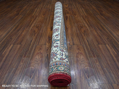 Red 6'1" x 9'3" Tribal Hand knotted Wool Rug - Sku: O089301