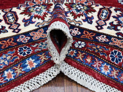 Red 9'1" x 11'9" Tribal Hand knotted Wool Rug - Sku: O089327