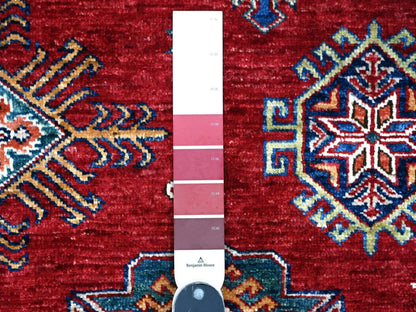 Red 9'1" x 11'9" Tribal Hand knotted Wool Rug - Sku: O089327
