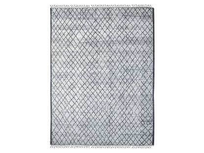 Ivory 9'1" x 12'4" Tribal Hand knotted Wool Rug - Sku: O089334