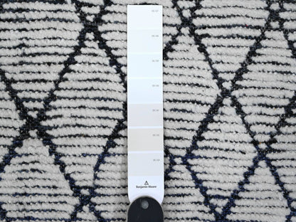 Ivory 9'1" x 12'4" Tribal Hand knotted Wool Rug - Sku: O089334