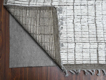 Ivory 12'2" x 15'9" Tribal Hand knotted Wool Rug - Sku: O089335