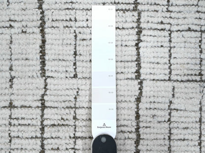 Ivory 12'2" x 15'9" Tribal Hand knotted Wool Rug - Sku: O089335