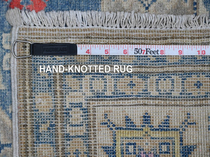 Grey 4'11" x 6'8" Tribal Hand knotted Wool Rug - Sku: O089340