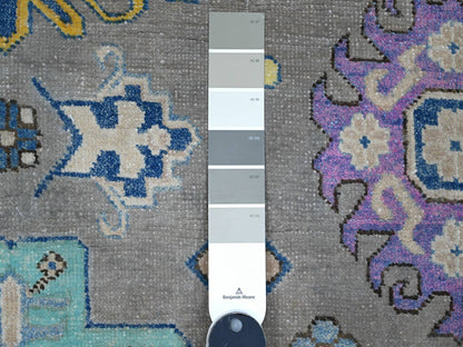 Grey 5'11" x 8'5" Tribal Hand knotted Wool Rug - Sku: O089344