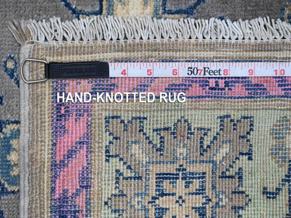 Grey 5'6" x 7'7" Tribal Hand knotted Wool Rug - Sku: O089345