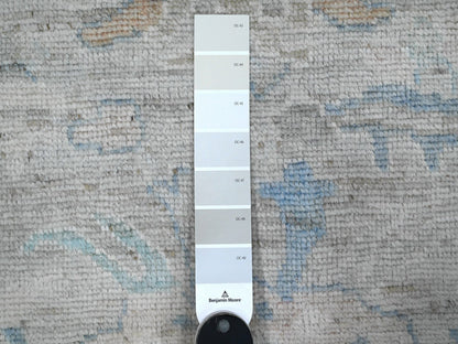Oushak hand-knotted wool runner in Gray, 3'1" x 19'10", SKU O089358