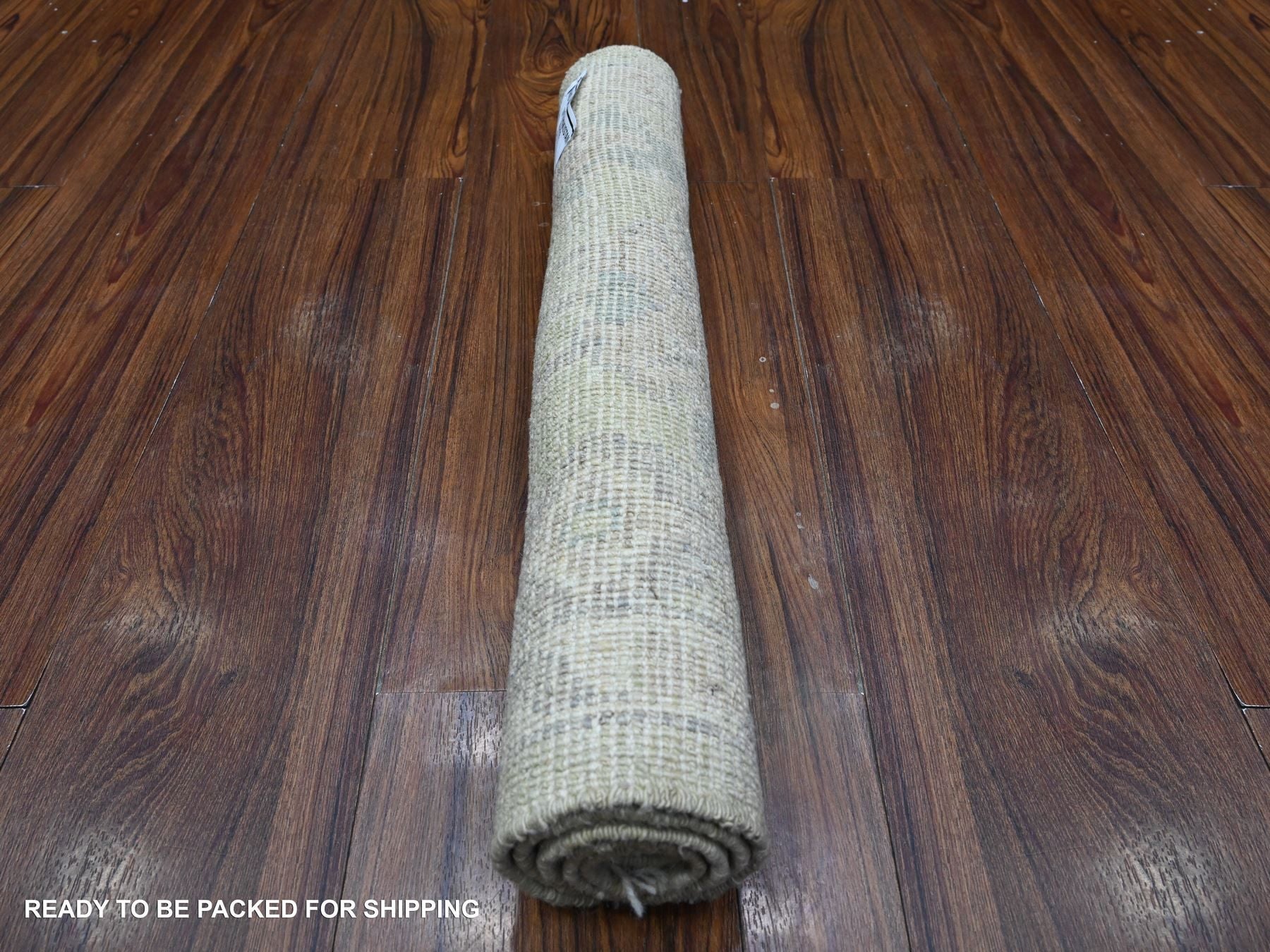 Oushak hand-knotted wool rug in Green, 1'11" x 3'0", SKU O089363