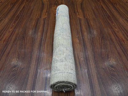 Oushak hand-knotted wool rug in Green, 1'11" x 3'0", SKU O089363
