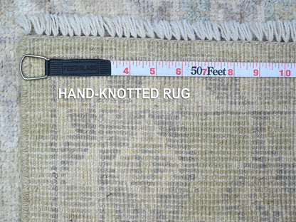 Green 1'11" x 3'0" Oushak / Peshawar Hand knotted Wool Rug - Sku: O089363