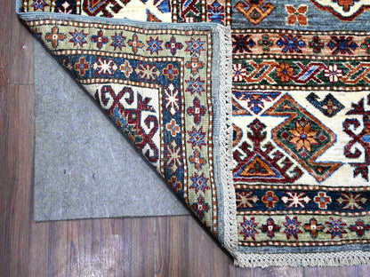 Grey 9'0" x 12'5" Tribal Hand knotted Wool Rug - Sku: O089422