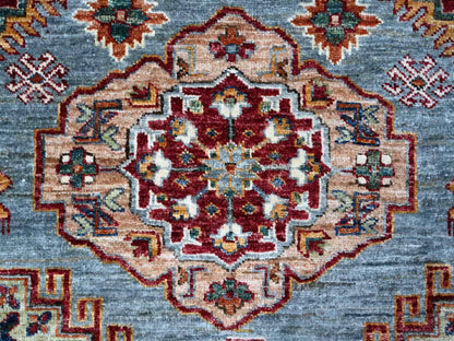 Grey 9'0" x 12'5" Tribal Hand knotted Wool Rug - Sku: O089422