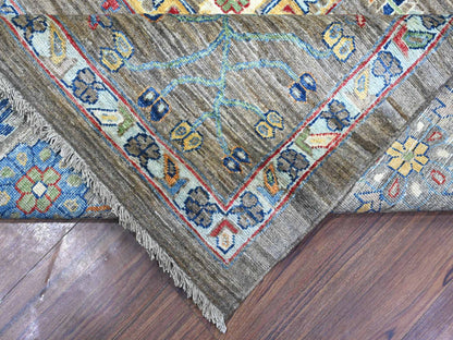 Grey 10'2" x 13'6" Traditional Hand knotted Wool Rug - Sku: O089425