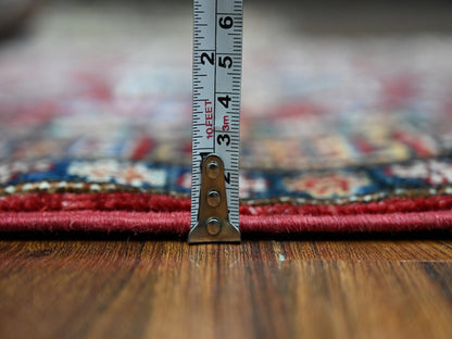 Red 2'9" x 4'1" Tribal Hand knotted Wool Rug - Sku: O089435