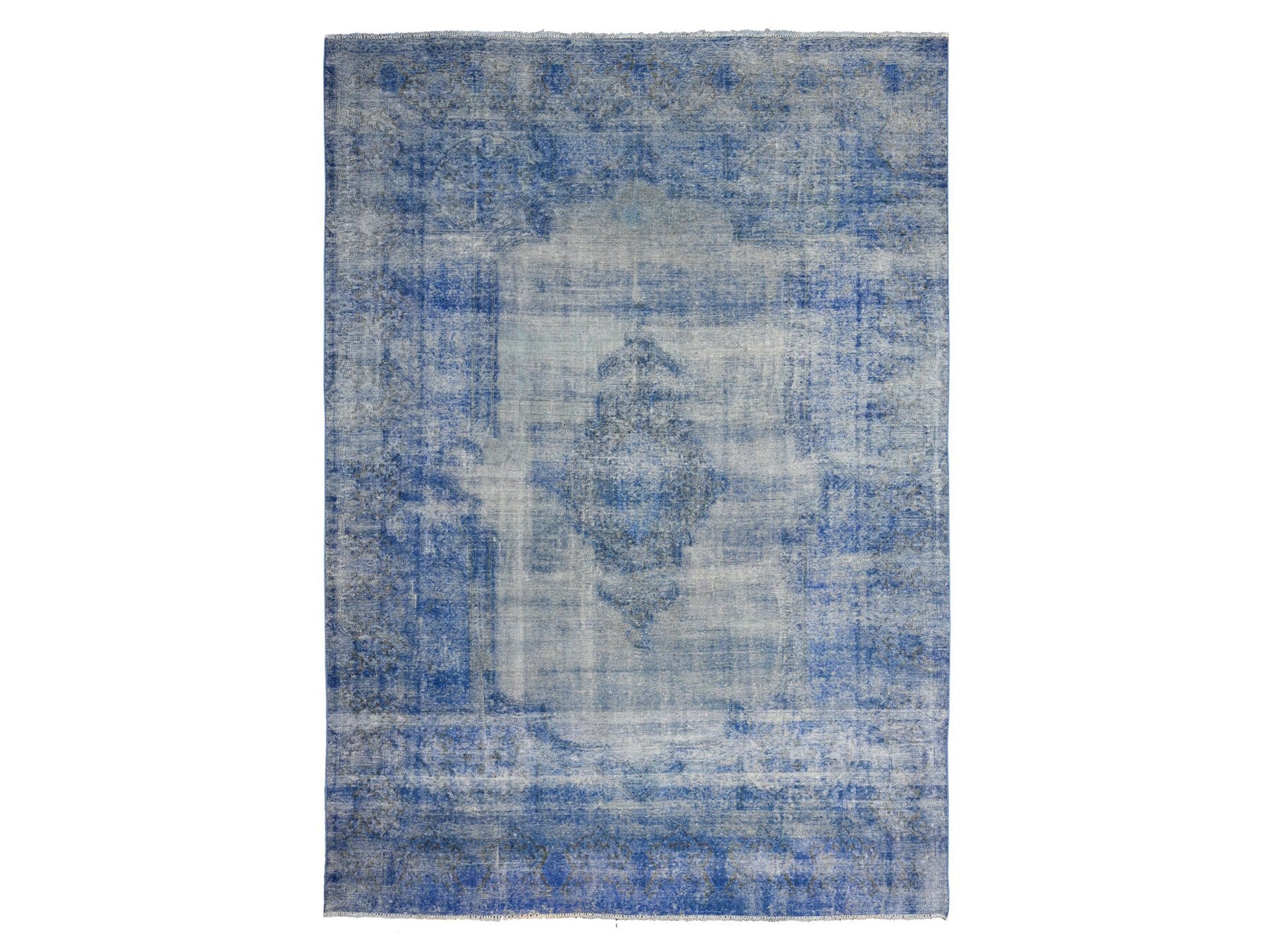 Kerman Vintage hand-knotted wool rug in Overdyed, 8'1" x 11'5", SKU O089448