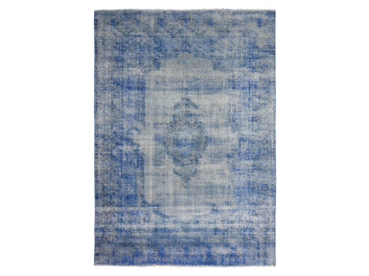 Overdyed 8'1" x 11'5" Vintage Hand knotted Wool Rug - Sku: O089448