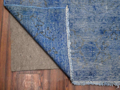 Overdyed 8'1" x 11'5" Vintage Hand knotted Wool Rug - Sku: O089448
