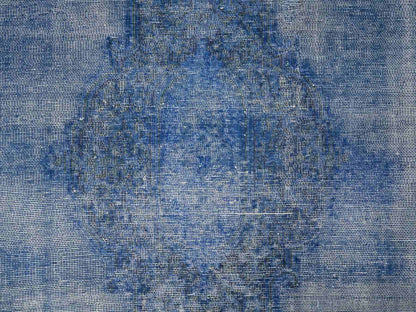 Overdyed 8'1" x 11'5" Vintage Hand knotted Wool Rug - Sku: O089448