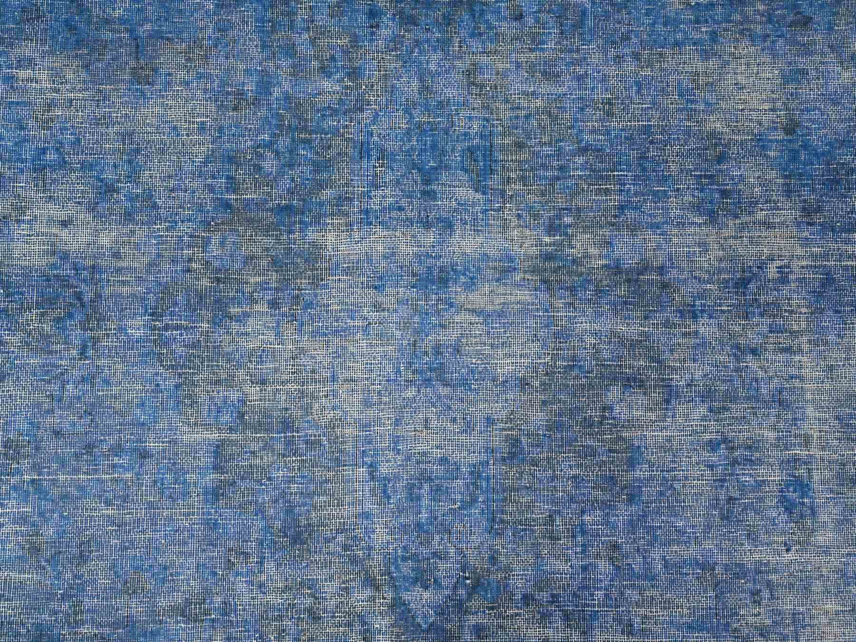 Kerman Vintage hand-knotted wool rug in Blue, 9'8" x 12'10", SKU O089453